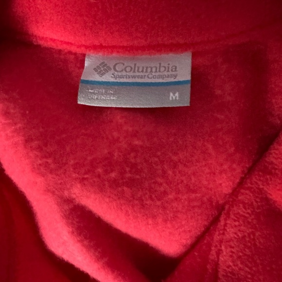 Columbia Bright Salmon Fleece Zip-Up Vest with Pockets—Size Medium - Picture 4 of 4